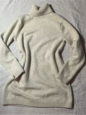 Zara Cream Turtleneck Sweater Dress